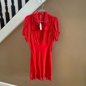 Free People Warm Glow Short Sleeve Dress